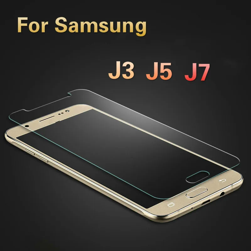2 шт. защитное закаленное стекло для Samsung Galaxy J3 J5 J7 2017 защита экрана на J330F J530F J730F