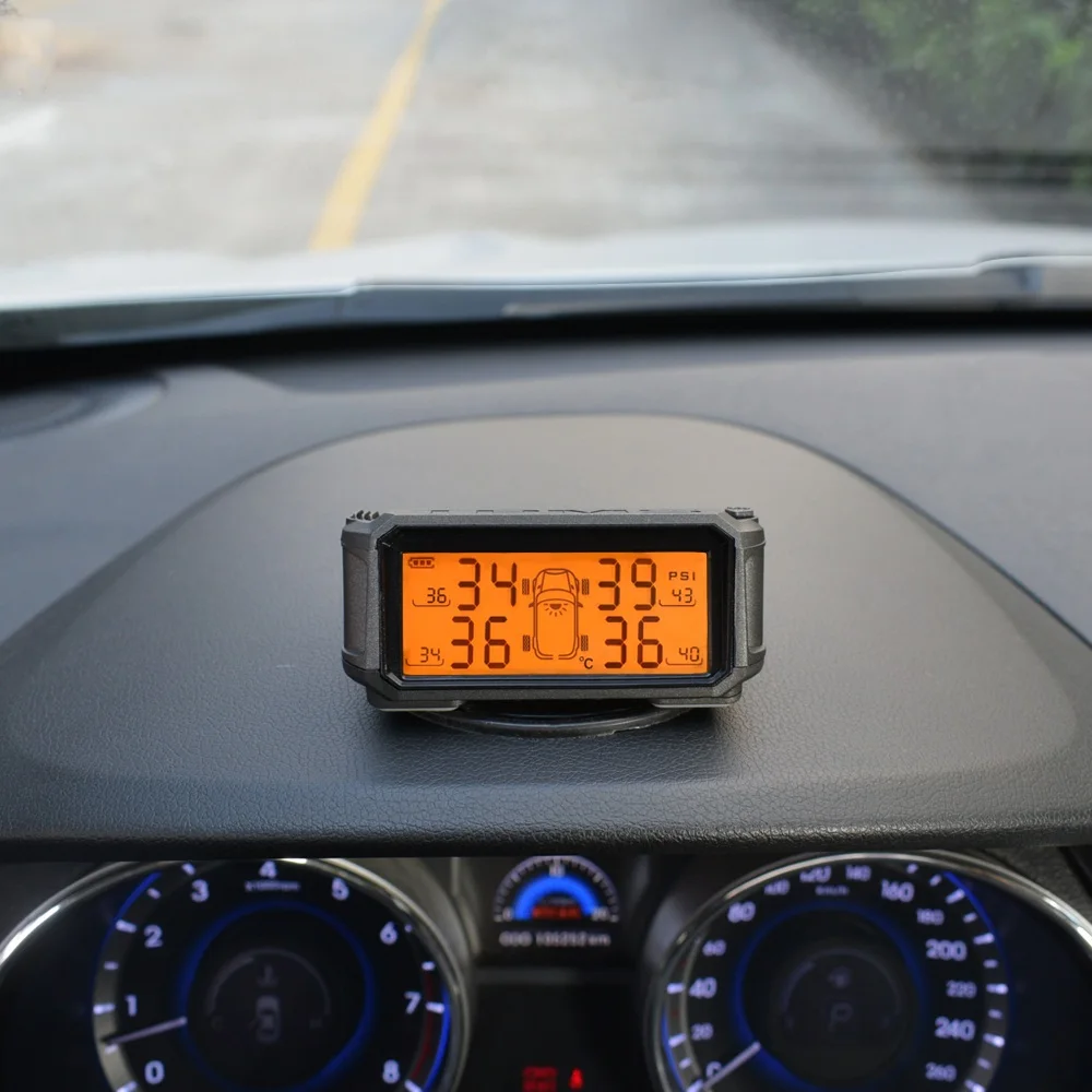 Deelife el sistema de monitoreo de presión de Sensor TPMS coche Solar de Control de presión de los neumáticos de alarma tics rueda externa los sensores internos. - 2