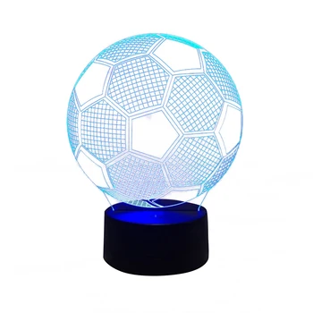 

USB LED Touch Sensor Football Shaped Night Light 3D Visual Soccer Night Lamp For Party Home Decor Holiday Gifts