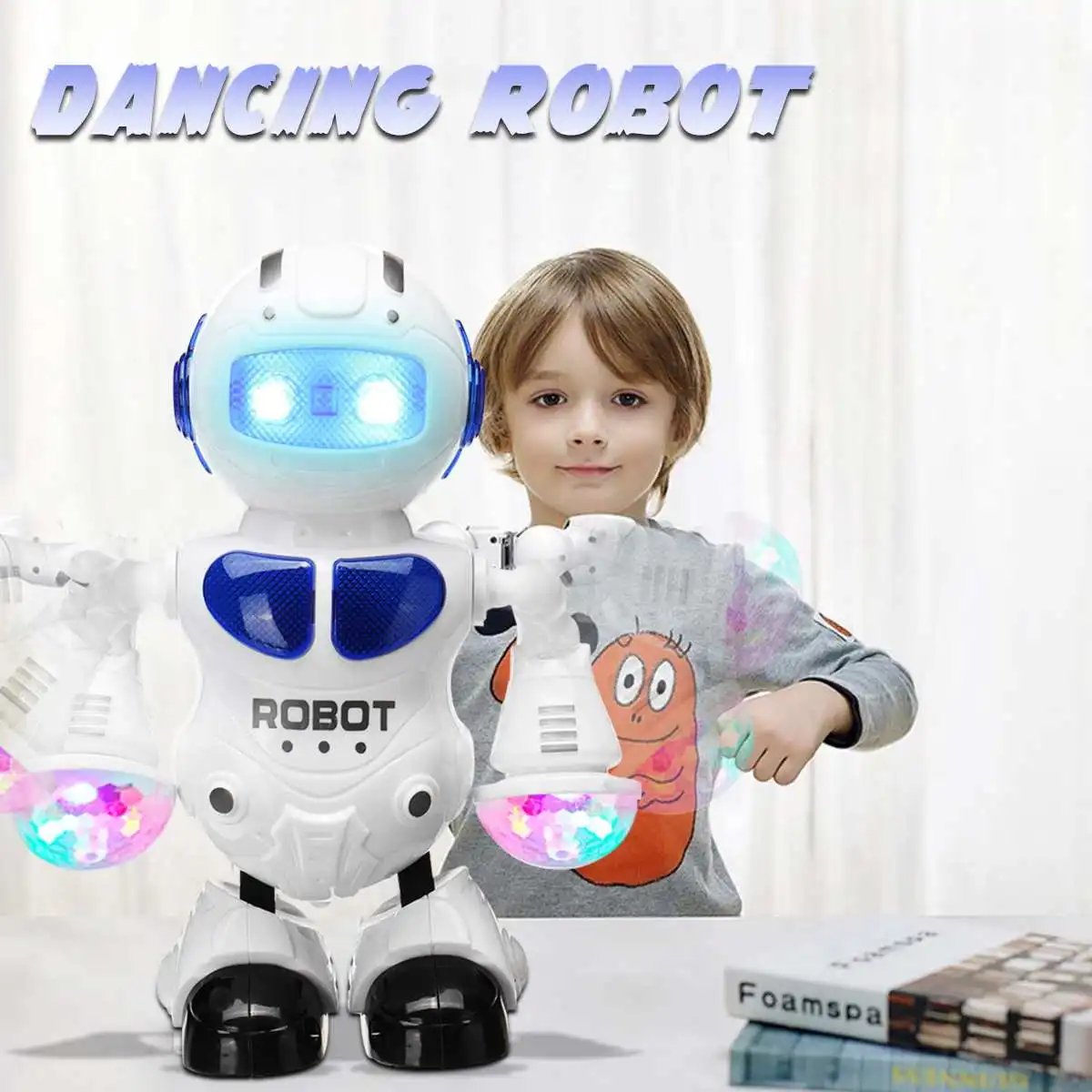 electronic walking dancing robot toy