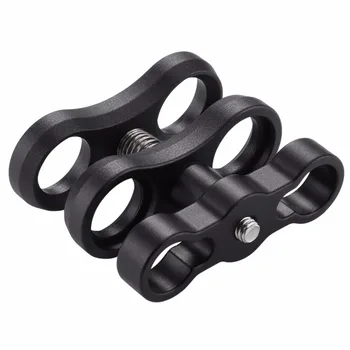 

Puluz Dual Aluminum Alloy Ball Clamp For Underwater Camera Arm System