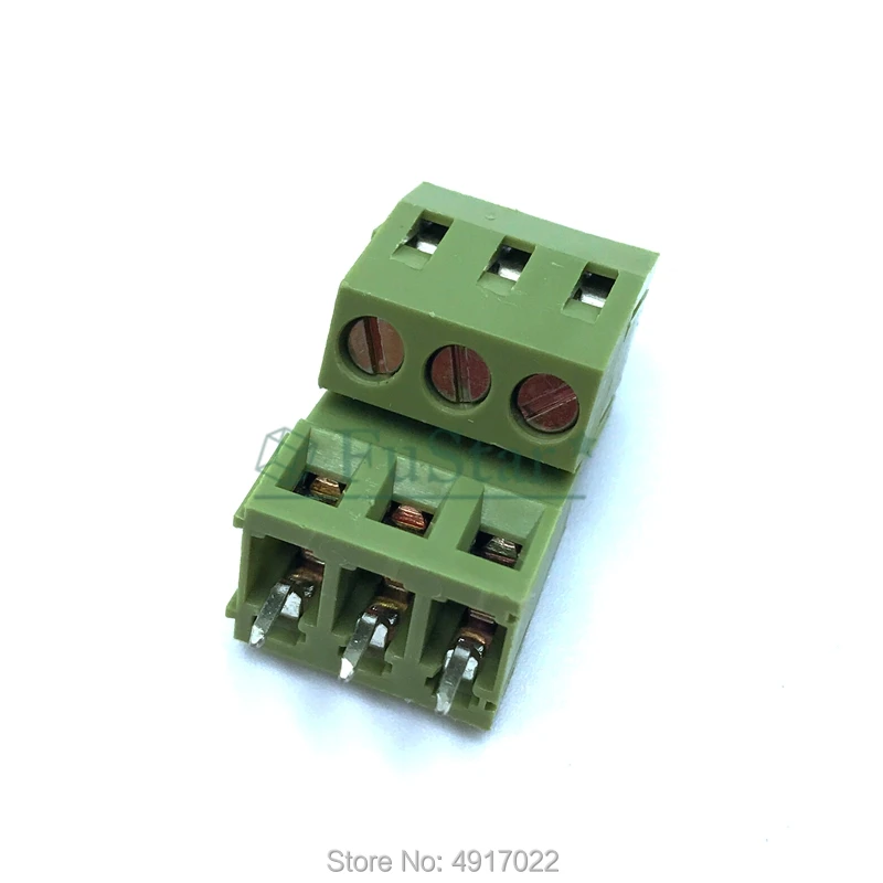 10 шт. 5 мм 2 штифта P PCB Клеммная колодка соединители 300 В 10A DG128 KF128 2P 3P 3PIN шаг: 0