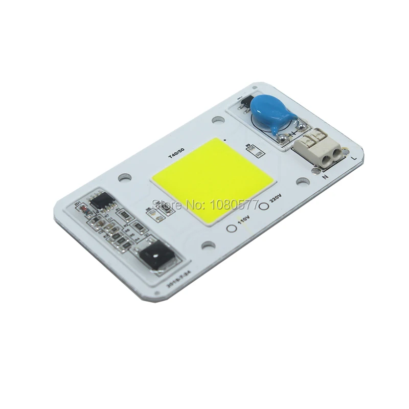 Высококачественный светодиодный COB 50 Вт AC 220 В 110 без драйвера умный IC DIY прожектор
