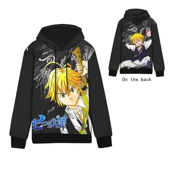 

Anime The Seven Deadly Sins Melio Cotton Cosplay Hoodies Standard Hooded Winter Sweatshirts Men