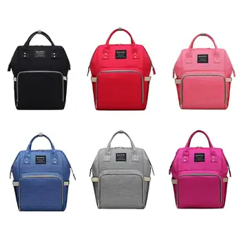 

1set Waterproof Large Solid Handbag Baby Nappy Bags Mummy Bag Travel Backpack backpack Mummy Multifunction Travel Bags for mom