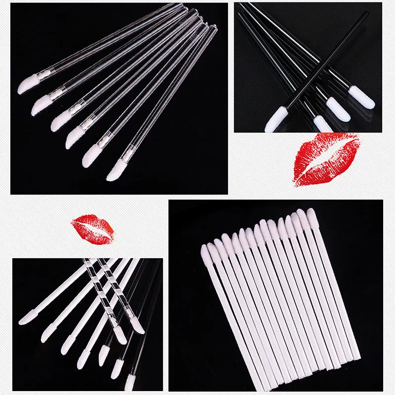 100Pcs/pack Durable Micro Disposable micro brush Individual Lash Removing Tools Swab brushes Eyelash Extension | Красота и здоровье