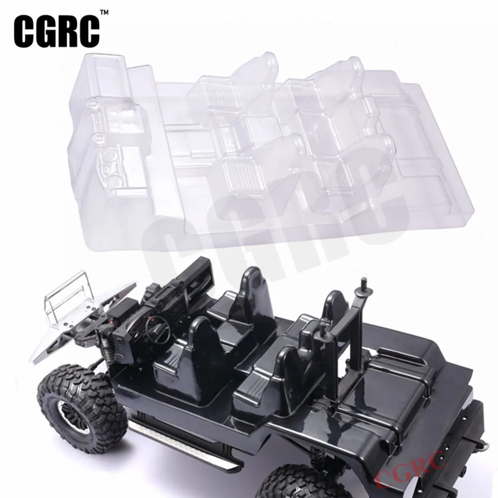 

Simulated Transparent Interior Cockpit For 1/10 RC Crawler Car TRX4 Defender RC4WD D90 D110