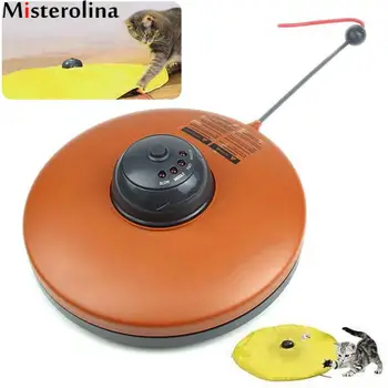 

Misterolina Cat Toy Undercover Nylon Fabric Moving Mouse Interactive Play Meow Cat Toy for Cat Kitty PAT9476
