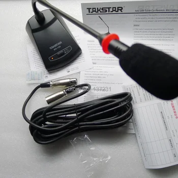

Cheap Takstar MS-189 Table Conference Microphone Conference & Speech Wired Desktop Cardioid Condenser Gooseneck Microphone