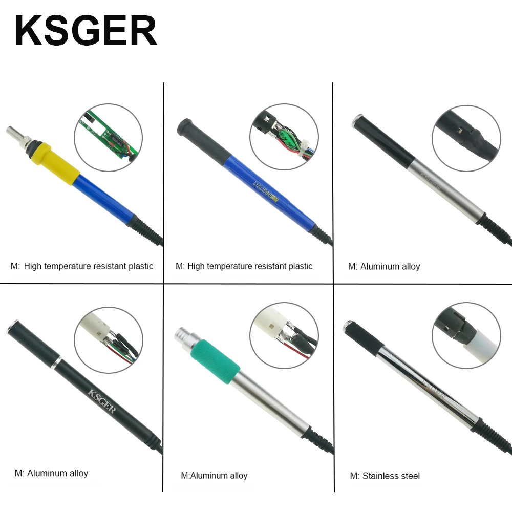 KSGER 9501 паяльник из алюминиевого сплава и нержавеющей стали для V2.1S STM32 OLED цифровой