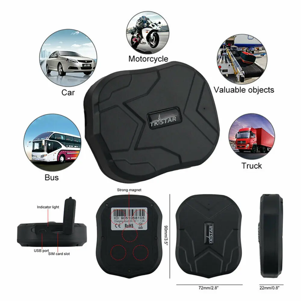 

TK905 Genuine GPSTracker Magnetic Car Vehicle Personal Tracking Device