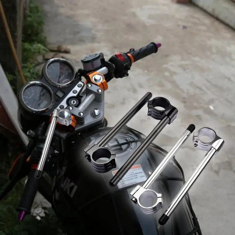 

41mm/ 1.61in Motorcycle Handlebar Shaft Clip CNC Wire Sports Motorcycle Racing Modification Streetcar Aluminium Alloy Handlebar