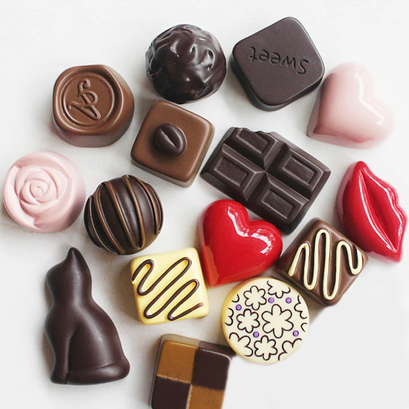 

Sale 1PC Simulation food chocolate Magnetic refrigerator sticker Home decoration accessories DIY cake message Fridge Magnet
