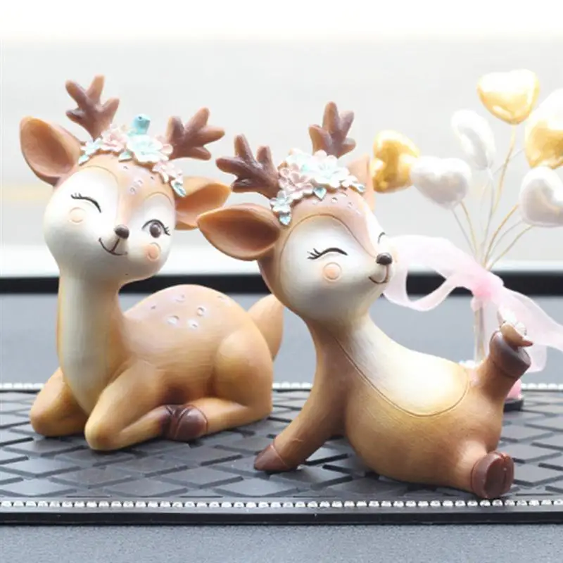 Sika Deer Настольный Декор креативный милый красивый Sika фигурка оленя Ремесло Декор для домашнего автомагазина(4 лица Экспрессия шаблон