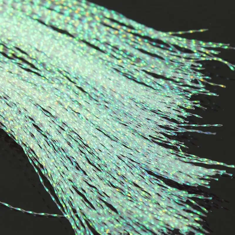 150Pcs/Bag Crystal Flash Holographic Fishing Lure Line Fly Tying Material 30cm Tool 10 Colors #18 | Спорт и развлечения
