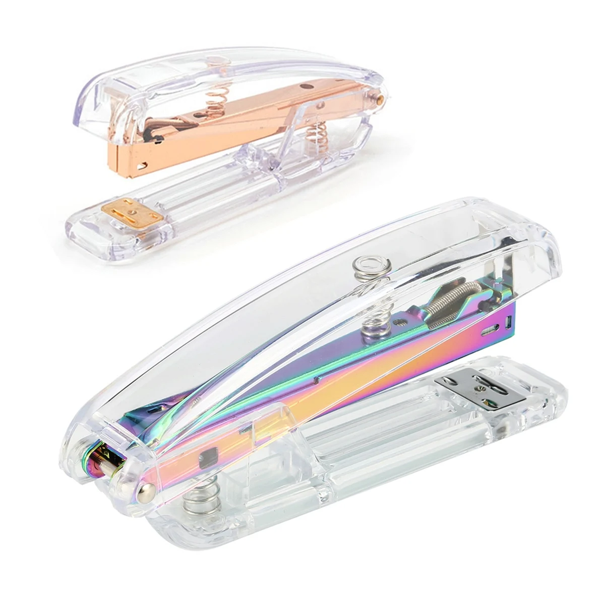 

Rose Gold Stapler Edition Metal Manual Staplers 24/6 26/6 Include 100 Pcstaples Office Accessories School Supplies Manual Tools