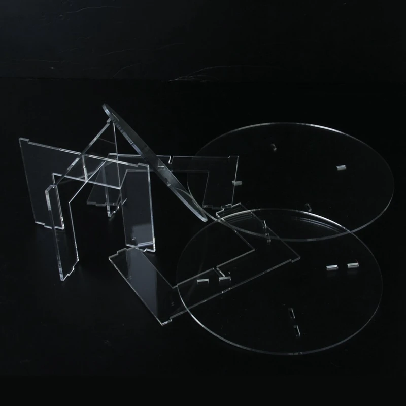  Display Stand 6-Layer Clear Acrylic Cake Holder for Wedding and Party