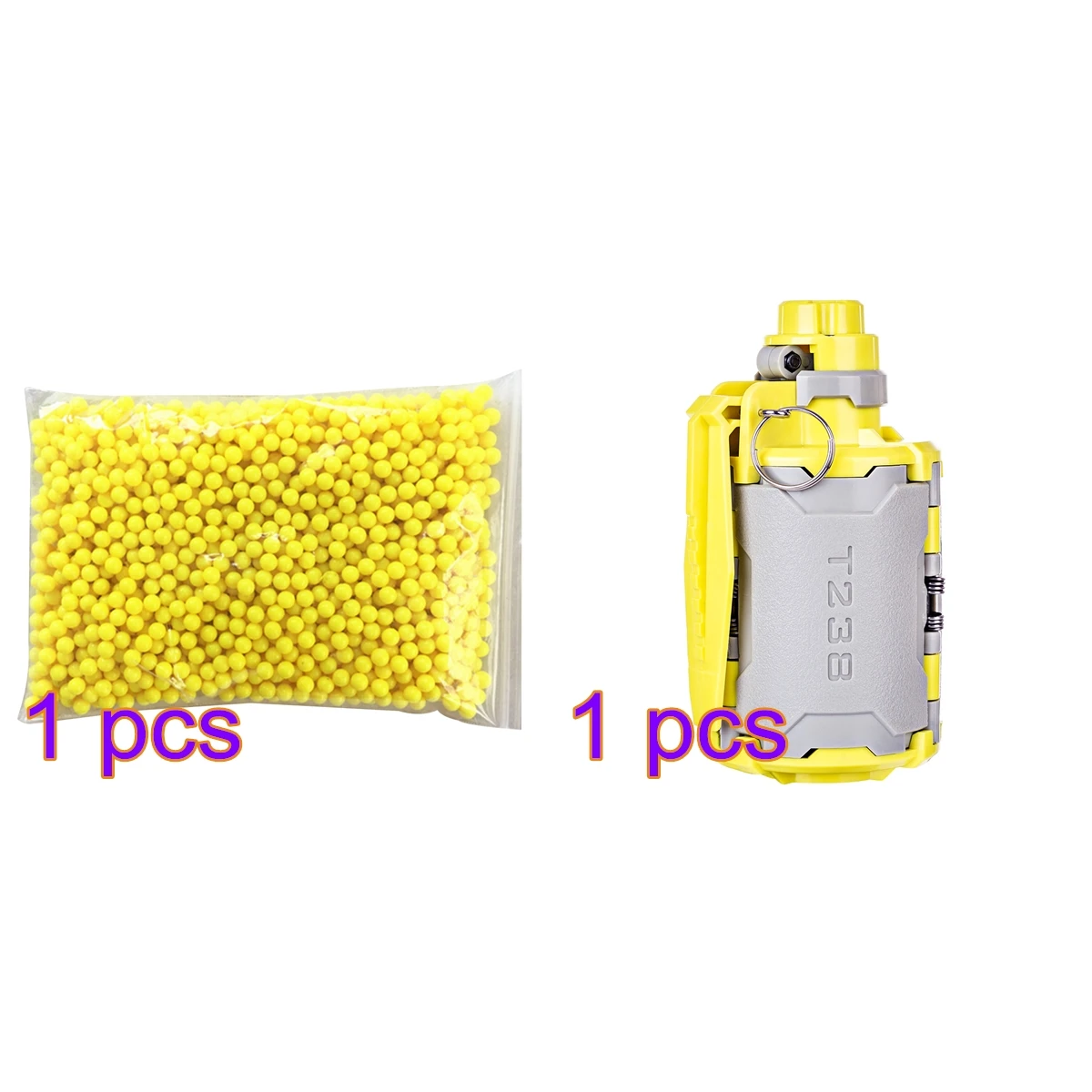 

T238 V2 Large Capacity Bomb Toy Set 2000Pcs 6mm BB Pellets with Time-delayed Function for Nerf Gel Ball BBs Airsoft Wargame