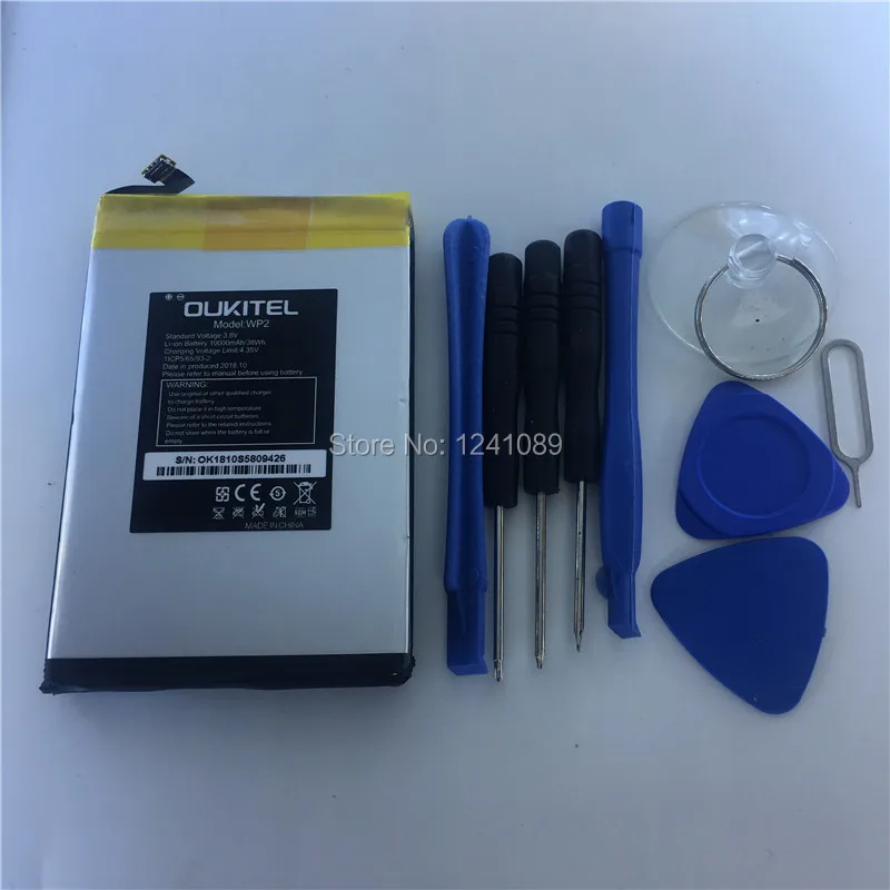 

Mobile phone battery OUKITEL WP2 battery 10000mAh Long standby time Gift dismantling tool OUKITEL Mobile Accessories