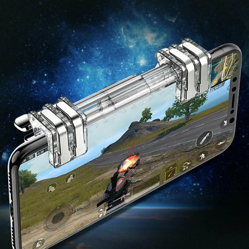 

EastVita Mobile Game Fire Button Aim Key Smart phone Mobile Game Trigger L1R1 Shooter Controller for PUBG Iphone Andriod Phones