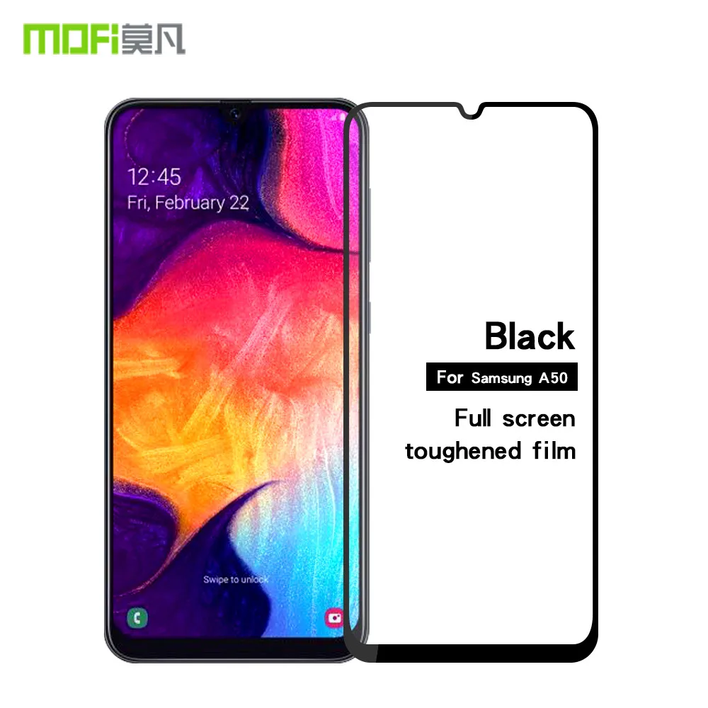 

MOFI 9H Screen Protector For Samsung Galaxy A50 Tempered Glass Full Screen Nano Protective Film For Samsung A50 2019 Glass