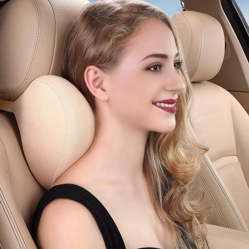 

OHANEE car neck pillow travel headrest pillow head rest memory foam pillow seat cushions cover for car accessories Drop Shipping
