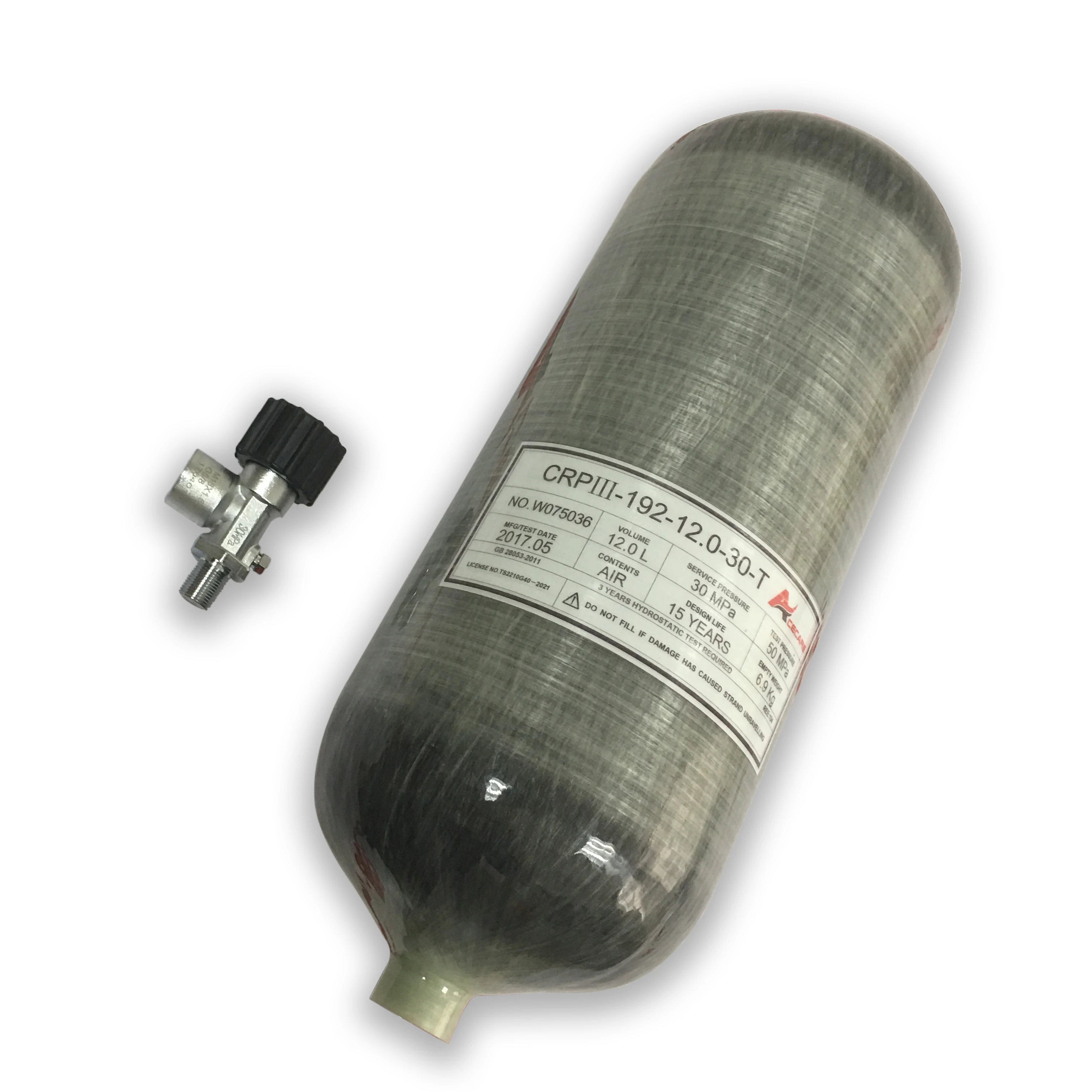 AC31210 Acecare Pcp Tank Scuba Mini Diving High Pcylinder 4500Psi Airforce Pcp Diving Balloon For Paintball Air Gun With Valve