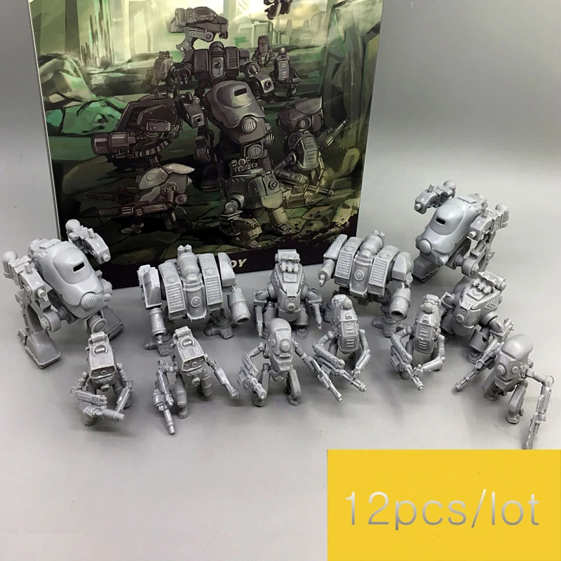 

JOYTOY 1/35 Model Kit Robot Figures Mini Machine (12/pcs) Model Toys Nude Color Opp Bags Free shipping