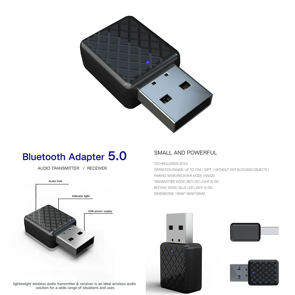 Мини адаптер для приема Bluetooth 3 5 мм разъем Aux высокоскоростной беспроводной bluetooth