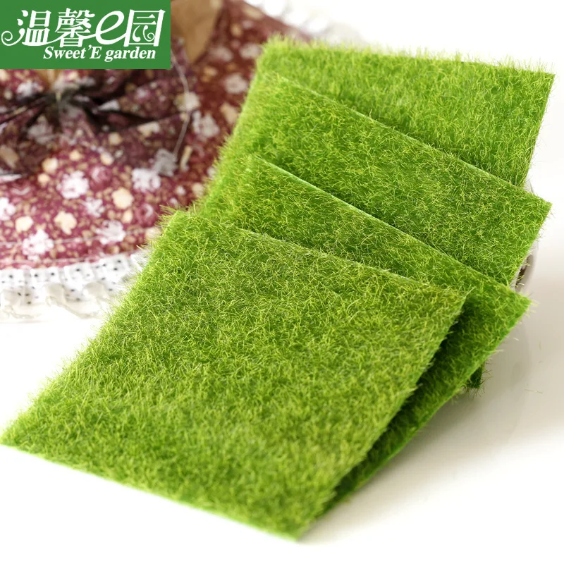5pcs Micro-View Creative Simulation Moss Fake Ecological Bottle of Decoration Lawn False White Hair | Дом и сад