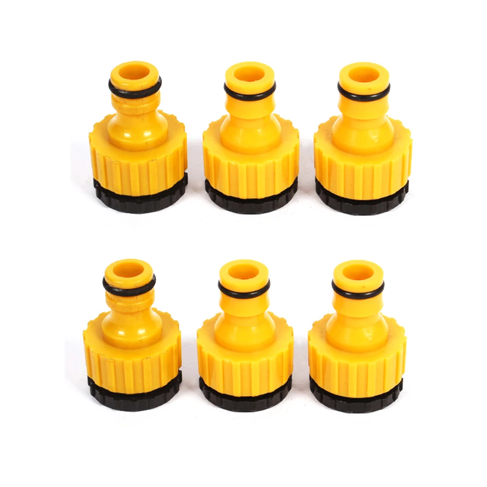 

6 Pcs 1/2 & 3/4 Inch Faucet Adapter Washing Machine Hose Fittings Connector Garden tap Watering Hose Pipe Fitting Adapter