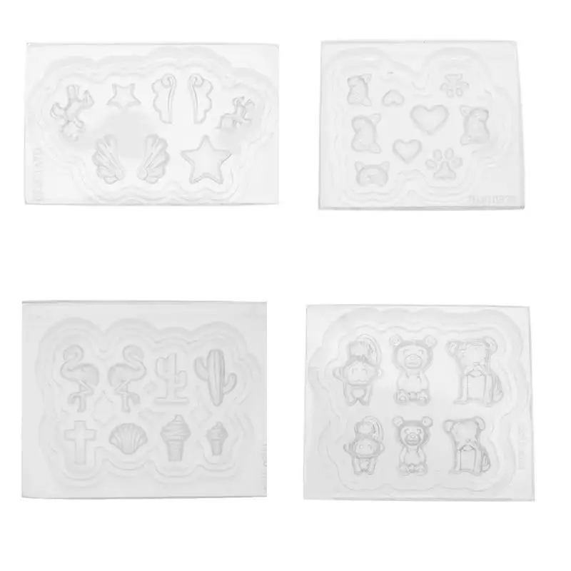 

3D DIY Acrylic Nail Art Mold Nail Decor Epoxy Manicure Template Pattern Designs Silicon Polish UV Gel For Stickers Decorations