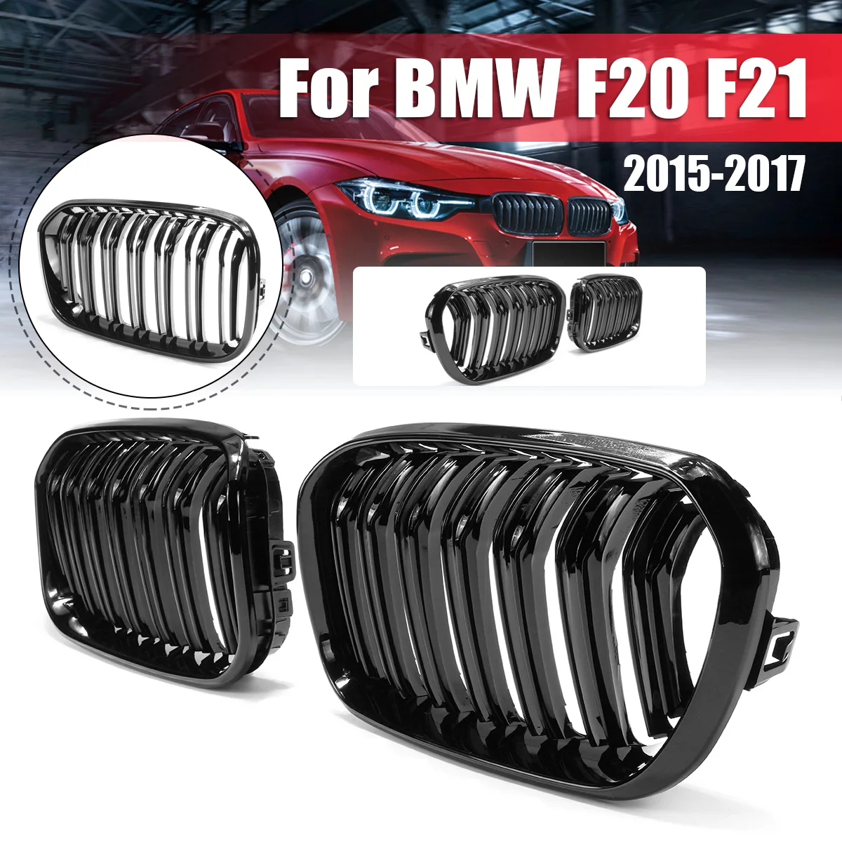 Передняя решетка радиатора для BMW F20 F21 1 Series 2015 2016 2017 пара|Гоночные решетки| |