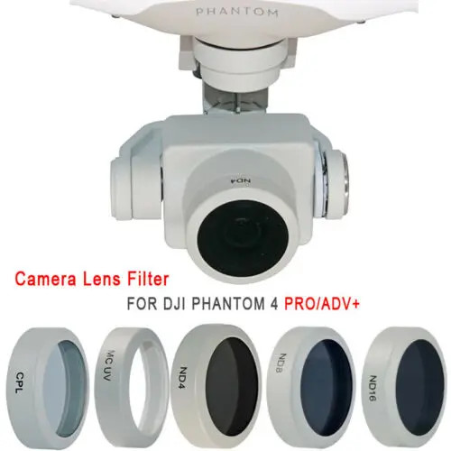 

For DJI Phantom 4 Pro/Adv+ Drone Camera Lens Filter MCUV/CPL/ND4/ND8/ND16 New