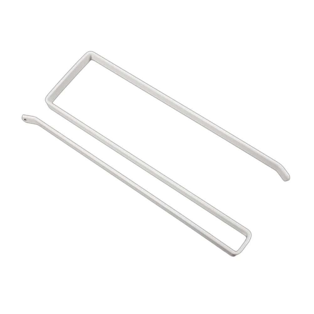 

Cabinet Under Shelf Storage Rack Paper Towel Roll Dispenser Napkins Holder Trivet (White)