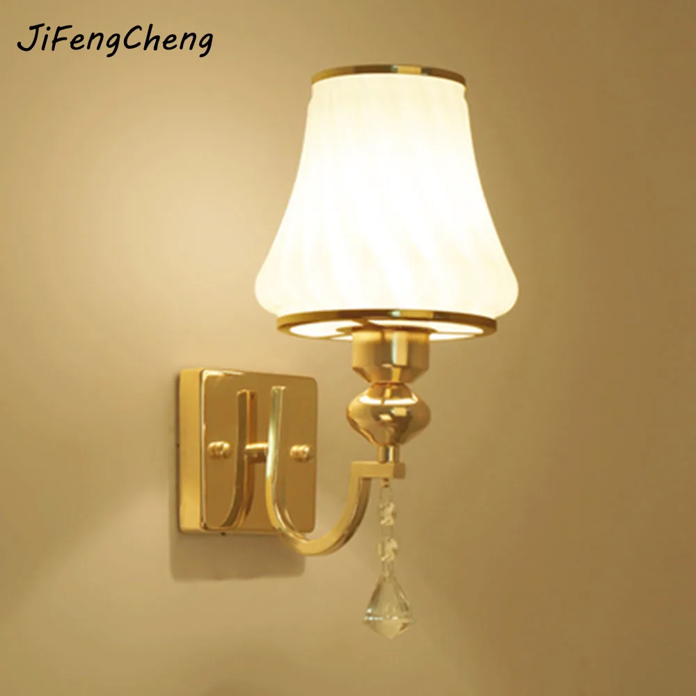 

Indoor Lighting Crystal Led Wall Lamp110-220V Wall Mounted Bedside Reading Lamps Luminarias Bedside Lamp Wall Led Lamp