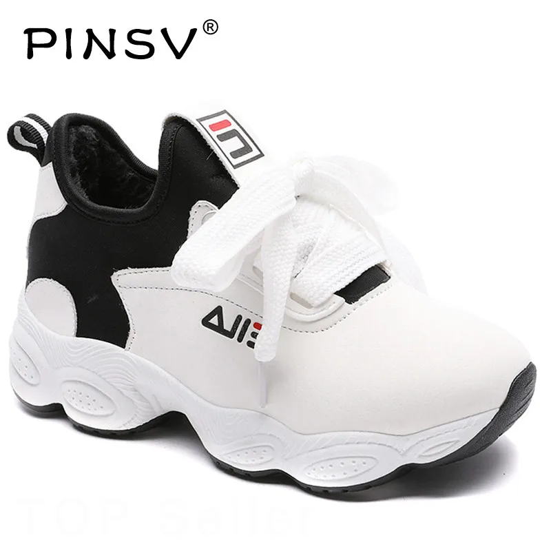 

Korean Chunky Sneakers Women Vulcanize White Shoes Female Platform Sneakers Lace Up Women Shoes PINSV Zapatillas Mujer