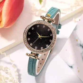

Vintage Star Sky Quartz Women Watch Small Dial Delicate Luxury Business Wrist Watches Relogio Feminino