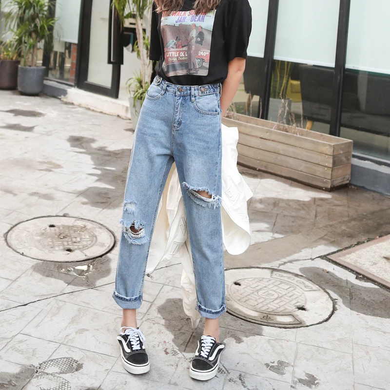 jeans with holes