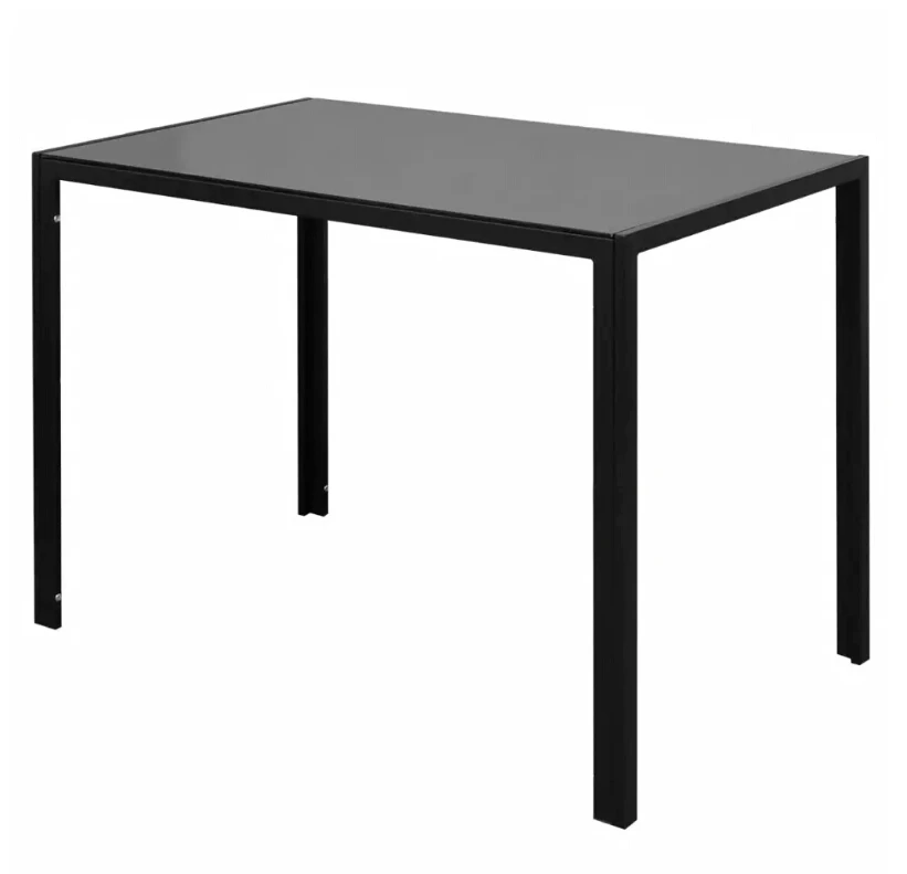 VidaXL 5pcs. Dining Table Set Black And White 105 X 60 X 74 Cm (L X W X H) Black Table And 4 White Chairs VidaXL 5pcs. Dining Table Set Black And White 105 X 60 X 74 Cm (L X W X H) Black Table And 4 White Chairs