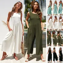 Women Striped Long Sleeve Wide Leg Loose Zipper Back Jumpsuit Overalls with Pockets Women Striped Long Sleeve Wide Leg Loose Zipper Back Jumpsuit Overalls with Pockets