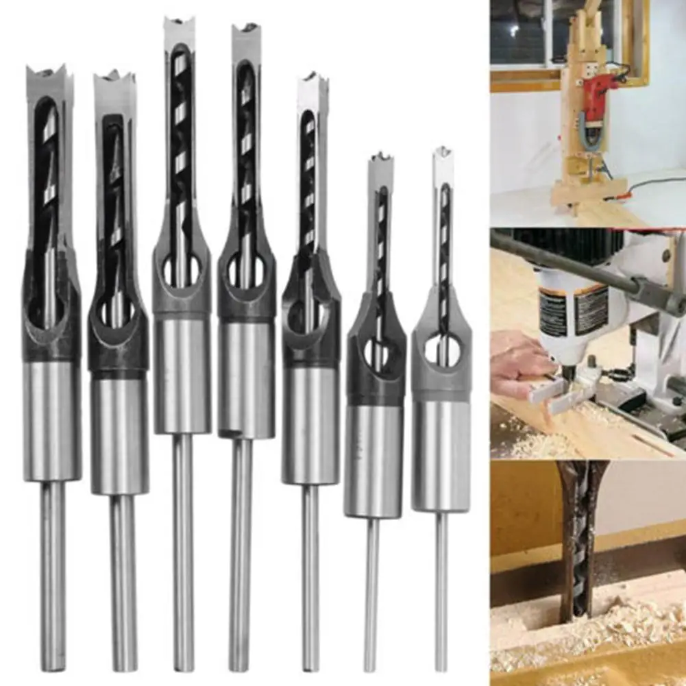 

Bit Set High Hardness 6-12.7mm Square Hole Countersink Adeeing Woodworking Adeeinging Pilot Holes For Screw Sizes 7/4/2pcs/set