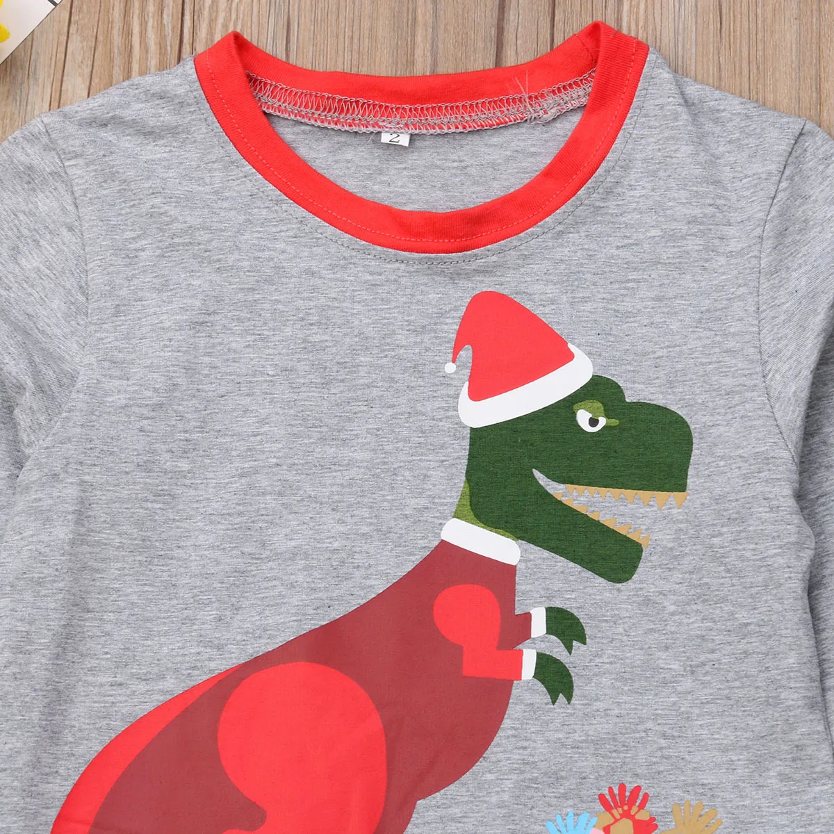 Pudcoco/Ночная одежда с динозавром для маленьких мальчиков и девочек, пижамы Топы и штаны, комплекты рождественской одежды для малышей