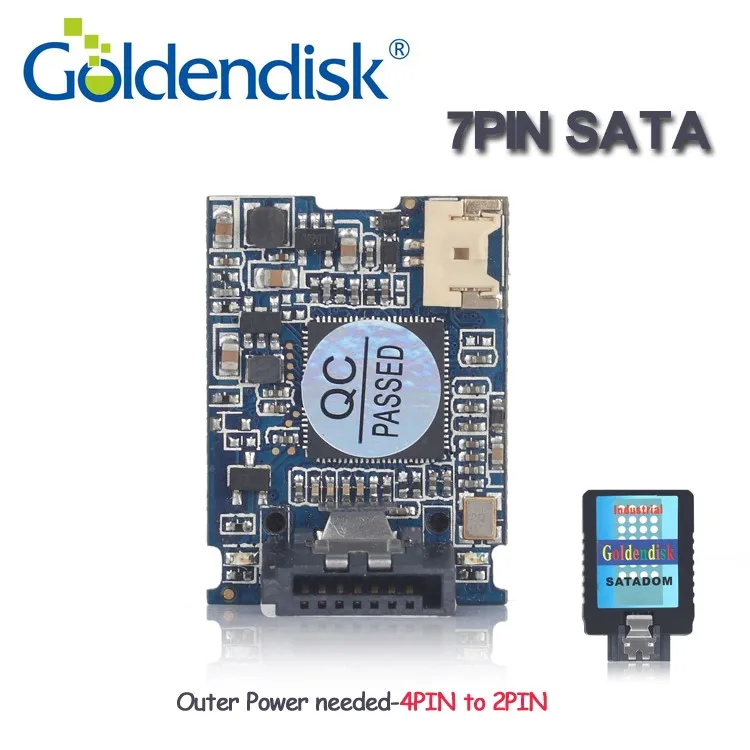 

Goldendisk MLC SATA Disk on Module 8GB SSD SATA II Dual Channel SATA Flash Drives for Embedded machines
