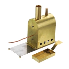 Microcosm Micro Scale Steam Boiler Model G-1B Steam Boiler Model Stirling Engine Stainless Steel Retro Design Technology model microcosm micro scale m2b twin cylinder marine steam engine model stirling gift collection intelligence adult toys for childern