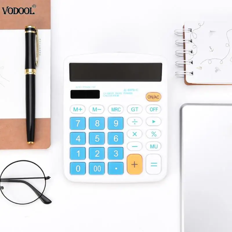 12 الرقمية الشمسية وظيفة حاسبة الأعمال المحاسبة الإلكترونية المحمولة حاسبة 7 بطاريات الرياضيات لوازم مكتبية 12 الرقمية الشمسية وظيفة حاسبة الأعمال المحاسبة الإلكترونية المحمولة حاسبة 7 بطاريات الرياضيات لوازم مكتبية