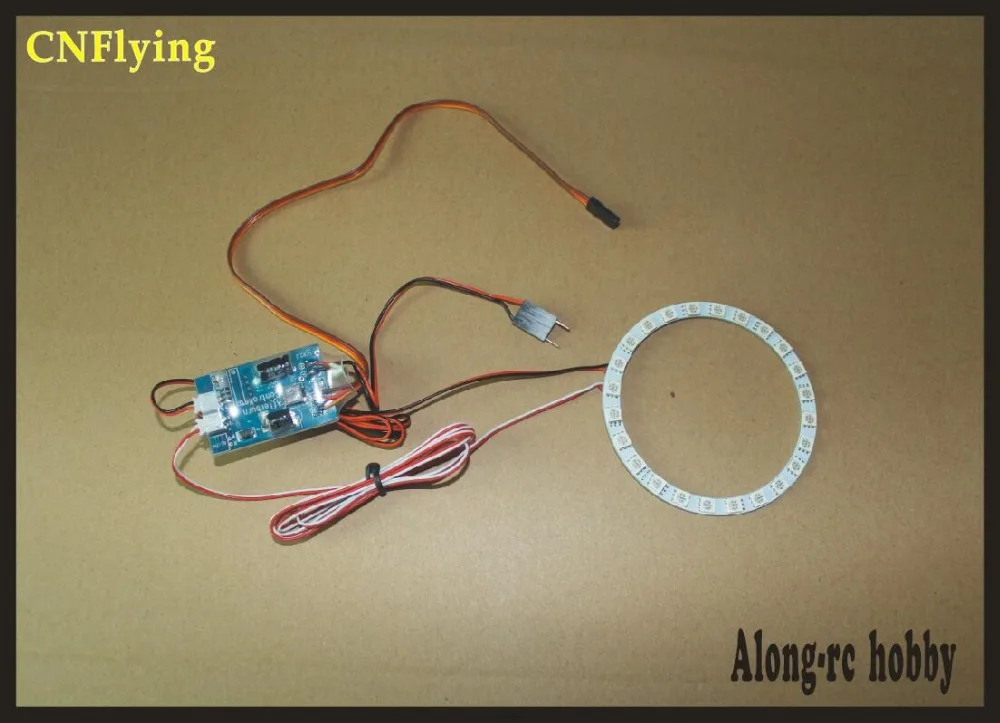 Packaging du Contrôleur Afterburn LED pour avion RC EDF 64-90mm avec les accessoires inclus.