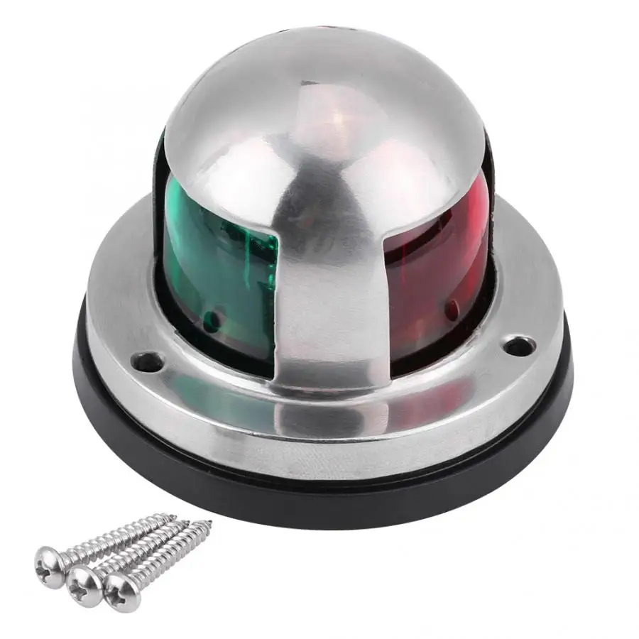 

car interior lighting 12V LED Side Bow Navigation Signal Light Lamp for Marine Boat Yacht Green/Red Daytime Running Lights