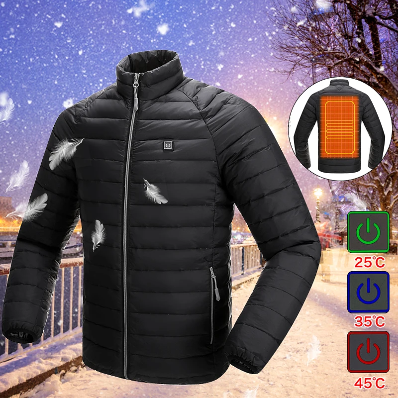 

Best Price Upgraded Men Outdoor Safety Clothing USB Infrared Heating Vest Jacket Winter Carbon Fiber Electric Thermal Clothing W