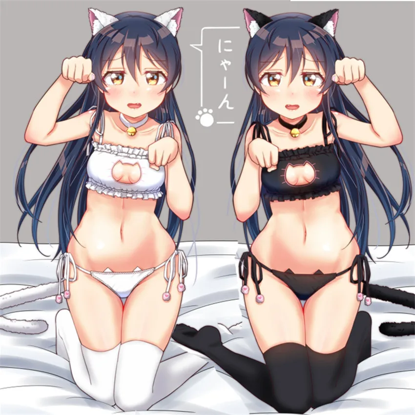 Женский комплект нижнего белья Neko милый пикантный с бюстгальтером открытой